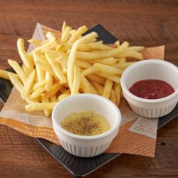 French fries with sugar butter