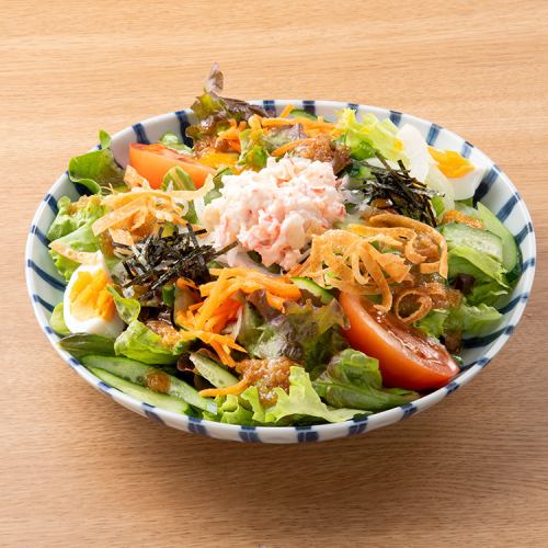 [Freshly picked vegetables from the farm] Let's start with salad!!