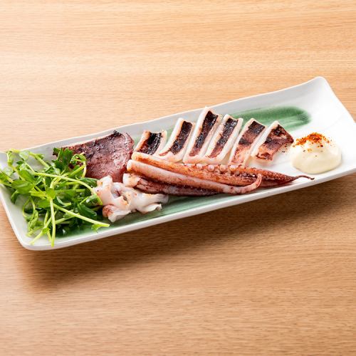 오징어의 하룻밤 말린 것