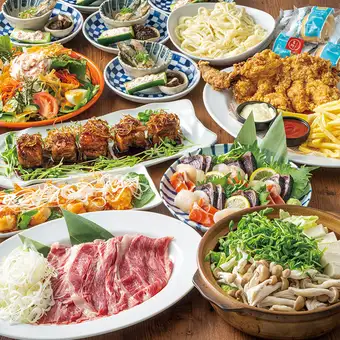 ◇ミライザカ厳選コース◇黒毛和牛のすき焼き付き♪【2.5H飲み放題付/5000円】