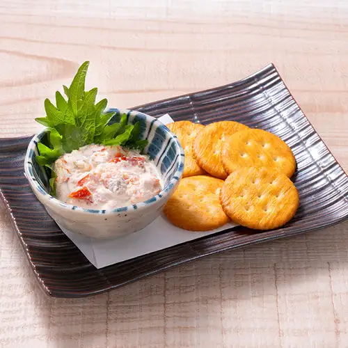菊芋いぶりがっこ風とクリームチーズ