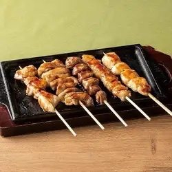 鉄板やきとり　5種盛