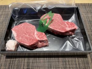 Japanese black beef tenderloin steak