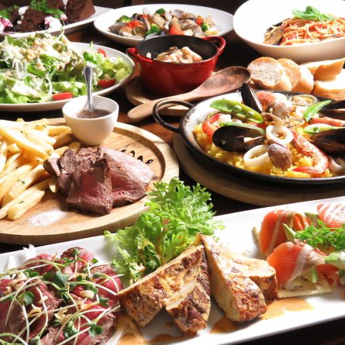 Perfect for a dinner party or girls' night out♪ We offer 2 types of course meals!