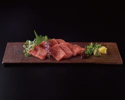 Omi beef beef sashimi