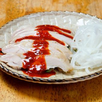 18.白切鶏(広東風蒸し鶏)