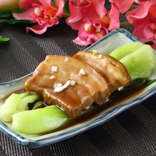 Braised pork belly in soy sauce (2 pieces)