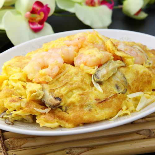 Stir-fried shrimp and egg