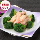 Stir-fried crab meat and broccoli