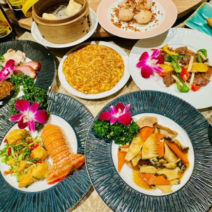 우메란 야키소바, 랍스터, 전복 등 요리 【전 10품】+2시간 음료수 포함 | 송년회·새해회◎