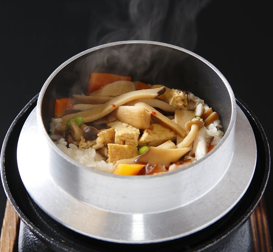 Nara mushroom rice pot