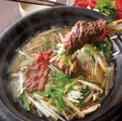 A4等級サーロインを使った『出汁しゃぶしゃぶ』　梅 肉180g