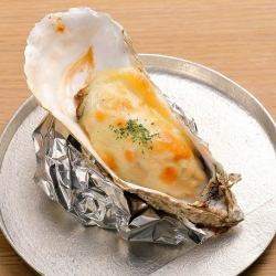 Cream gratin baked oysters