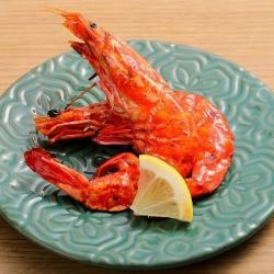 Whole shrimp dried overnight