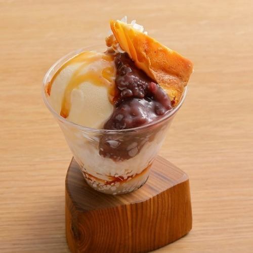 Tokachi Confectionery's Shiratama Zenzai Parfait