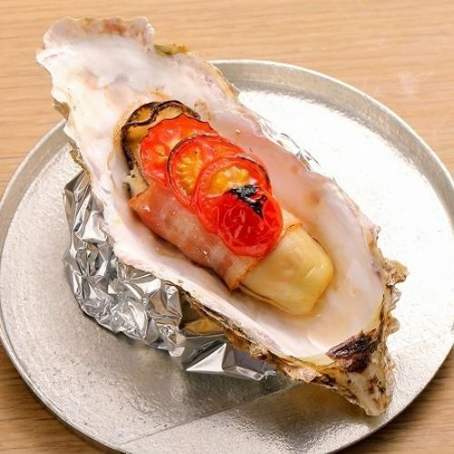 Tomato & Bacon Grilled Oysters