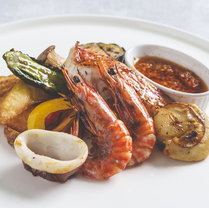 沖縄の自然の恵みを味わう沖縄ならではのグリル料理をご堪能☆