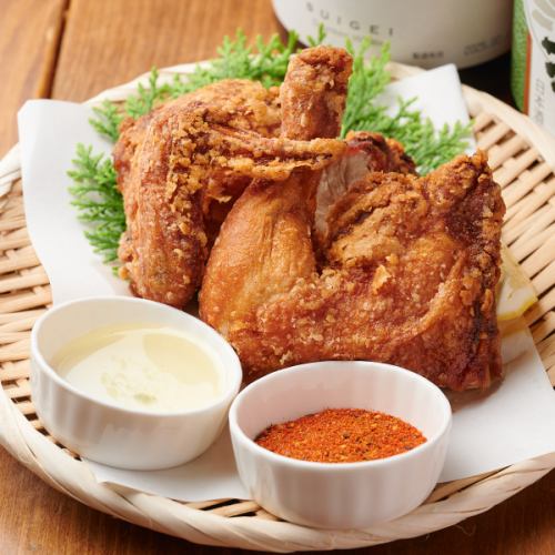 大山鶏丸鶏の揚げ（半身）