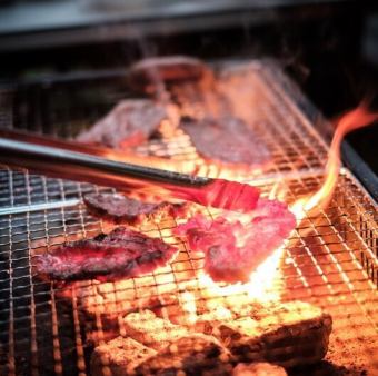 【忘新年会お試し】【気軽に使える♪】お手軽焼肉コース＋時間制1200飲み放題付　4000円