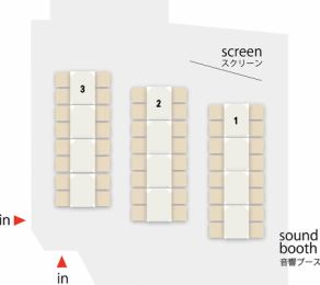4F 개인실 B룸의 레이아웃입니다♪
