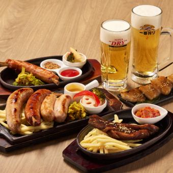 【飲み放題】 ～メーカー４社樽生ビール６種飲み比べ放題♪ 飲み放題パック～