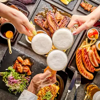 期間限定【食べ飲み放題パック】　～【メーカー４社の樽生ビール６種が飲み放題♪】付飲み放題～