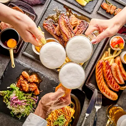 期間限定【食べ飲み放題パック】　～【メーカー４社の樽生ビール６種が飲み放題♪】付飲み放題～