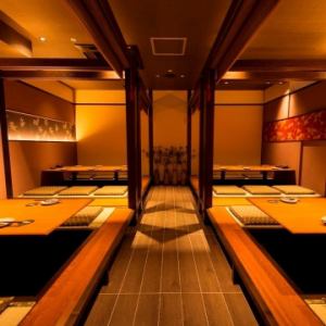 [Private room with sunken kotatsu | 2 to 6 people] Recommended for drinking parties with colleagues and friends or banquets with family.