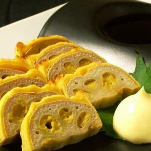 Kumamoto specialty: mustard lotus root
