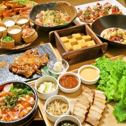 【5月・6月企画】特別な春宴会企画！3H飲み放題付『雄黄(ゆうおう)コース』全9品
