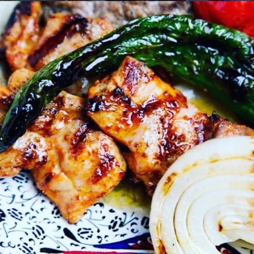 Chicken shish kebab (skewer)