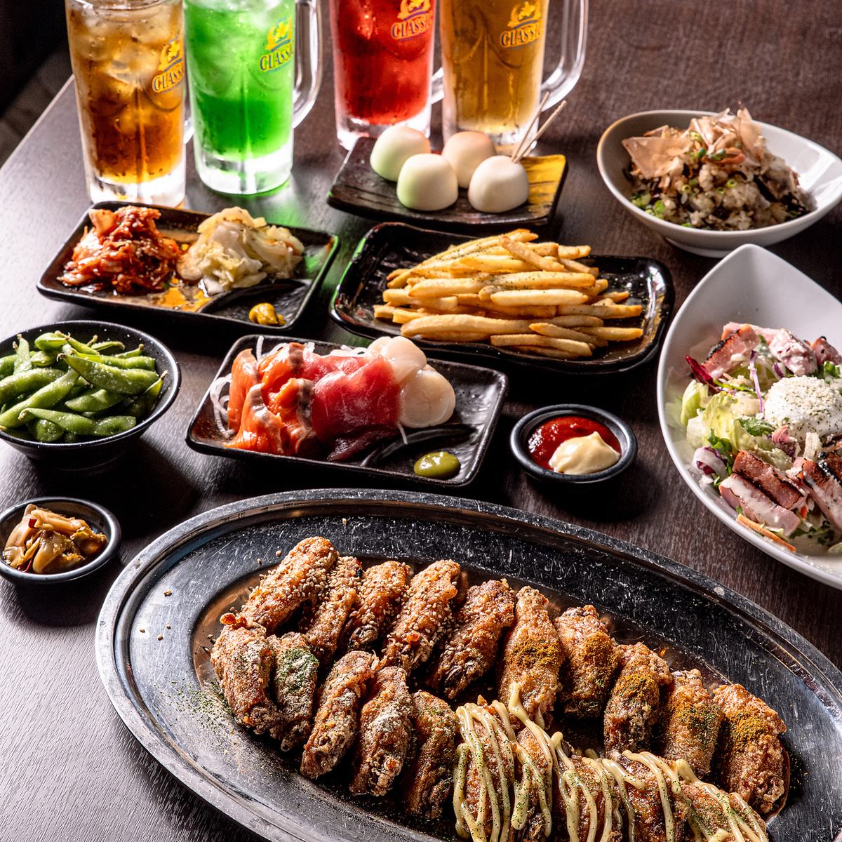 南郷18丁目駅徒歩7分！リーズナブルで美味しい☆手羽から食べ飲み放題が楽しめるお店