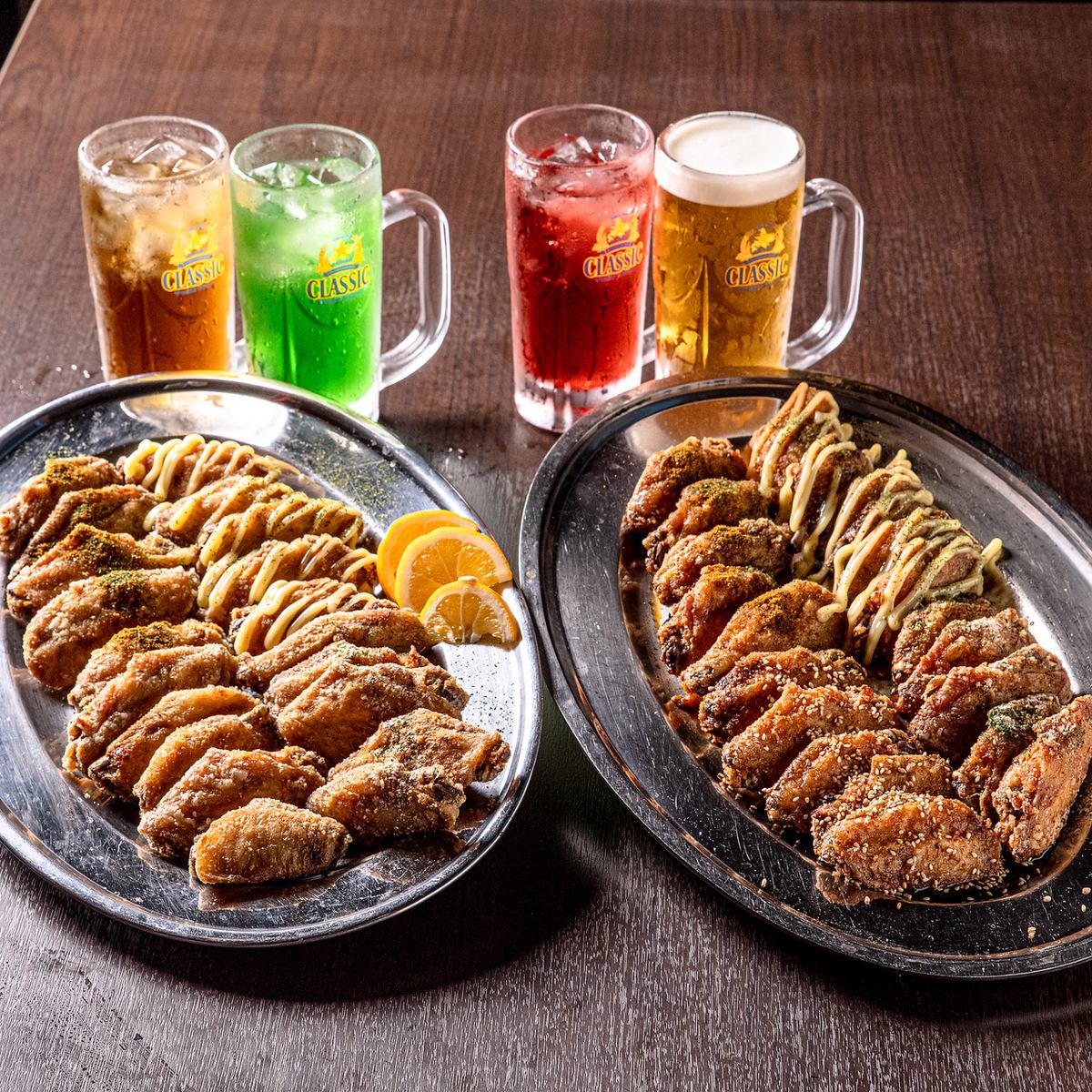 是非美味しい手羽からの食べ飲み放題コースをお楽しみください♪