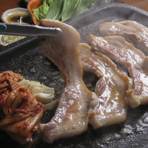 [Meal only] Hiramaki Sangen Pork Sangyupsal Course 8 dishes total 2750 yen