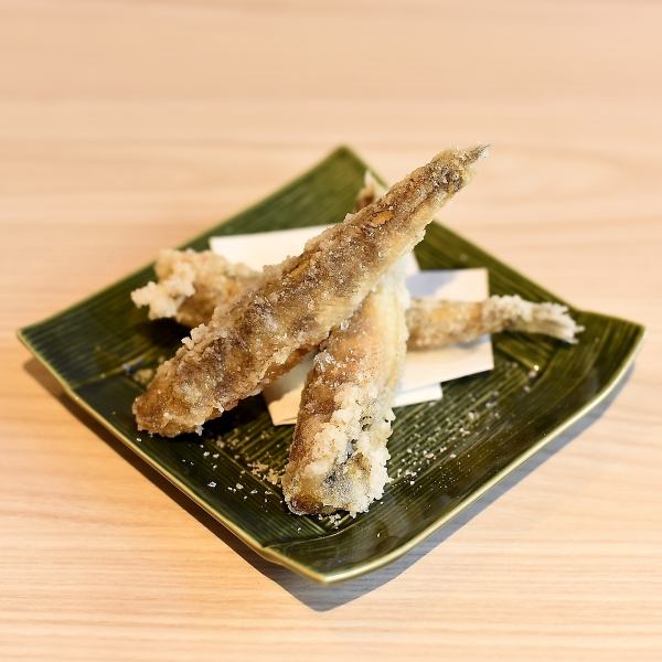 生メヒカリのから揚げ