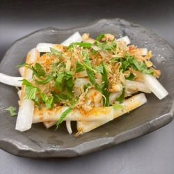 Daikon radish salad with plum paste