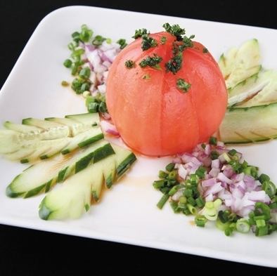 Whole tomato salad