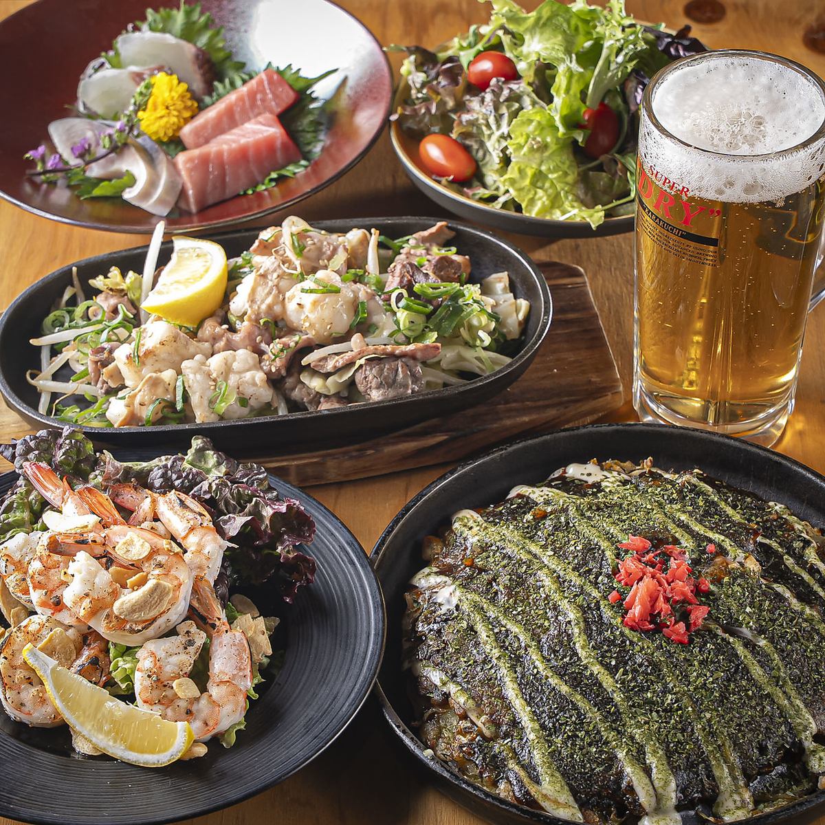 数種類のコースをご用意プラス料金で飲み放題も可能☆