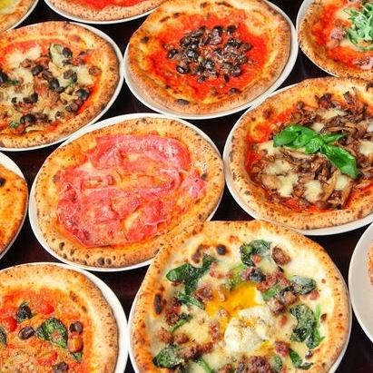 披薩自助餐+豐盛的肉類套餐+2小時無限暢飲4,000日圓