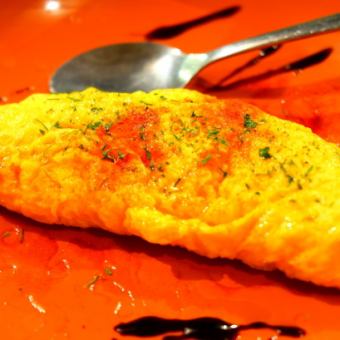 Various fluffy omelets (mentaiko or cheese or whitebait)