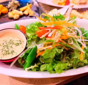 Salad with special dressing (M/L)