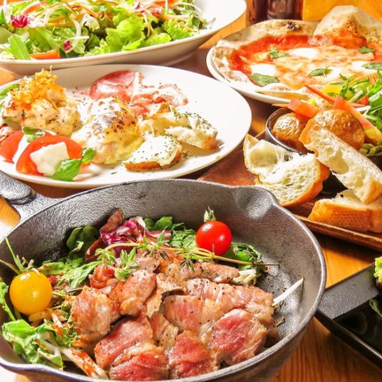 Popular girls' get-together course meal of 9 dishes and 50 kinds of all-you-can-drink for 4,000 yen ★ Anniversary specials also available