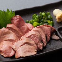 Chicken white liver sashimi