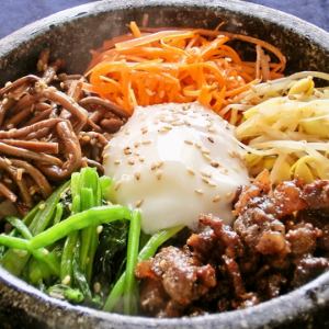 Stone-grilled bibimbap