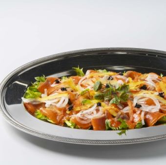 スモークサーモン風ヨーグルトレモングラス