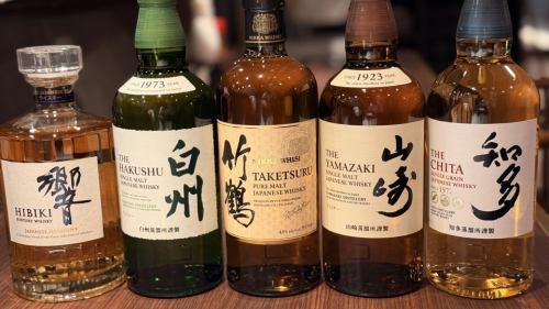 プレミアムウイスキーご用意しております