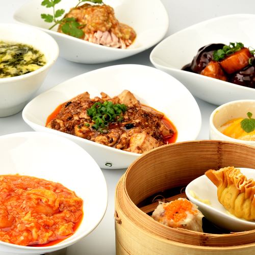 [Lunch only] 9 dishes including shrimp in chili sauce, mapo tofu, appetizers, etc. 1,500 yen