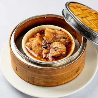 スペアリブの納豆鼓蒸し
