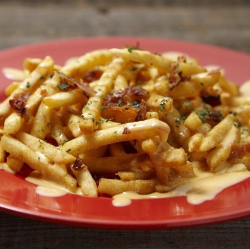 French fries with cheese sauce