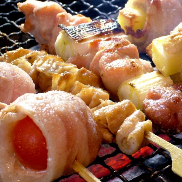 トリイチと言えば！【炭火串焼き】各種/おまかせ5・10本盛りも◎